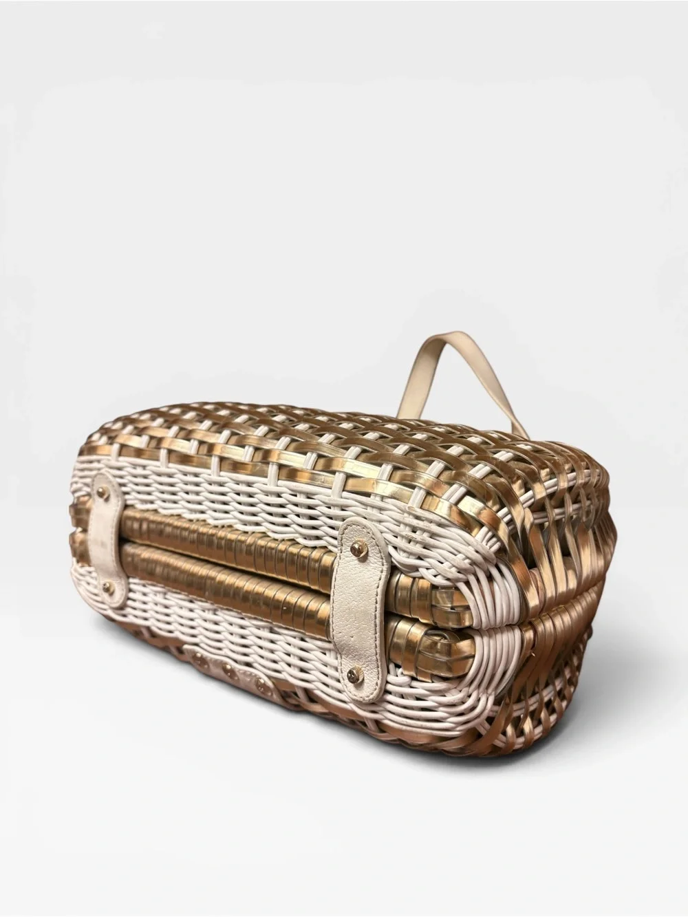 Vintage Kate Spade Havana Avita Basket Bag